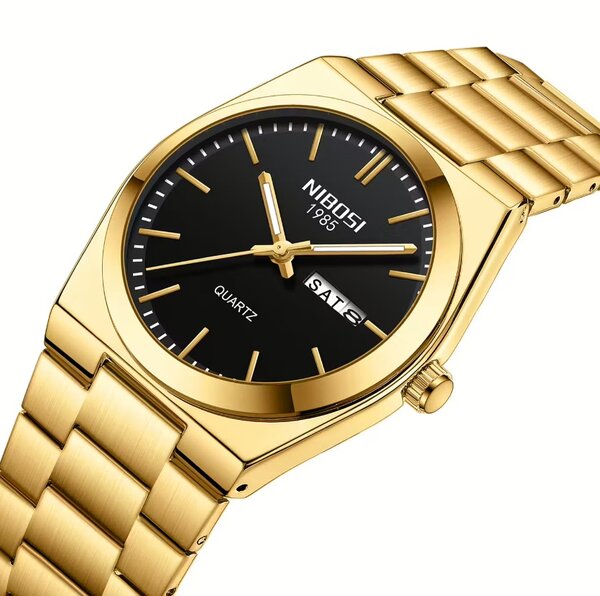 Montre en or NIBOSI élégante