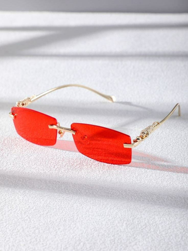 Énormes lunettes de soleil sans monture