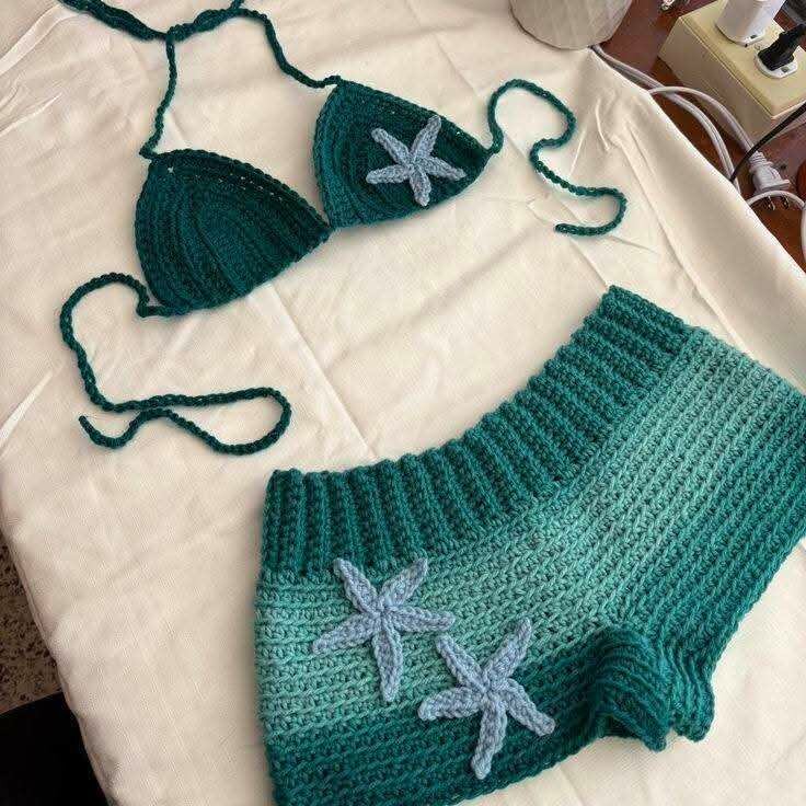 Ensemble bikini crochet été