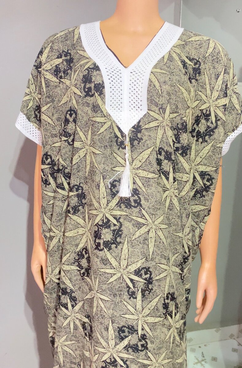 Two piece dress with big scarf