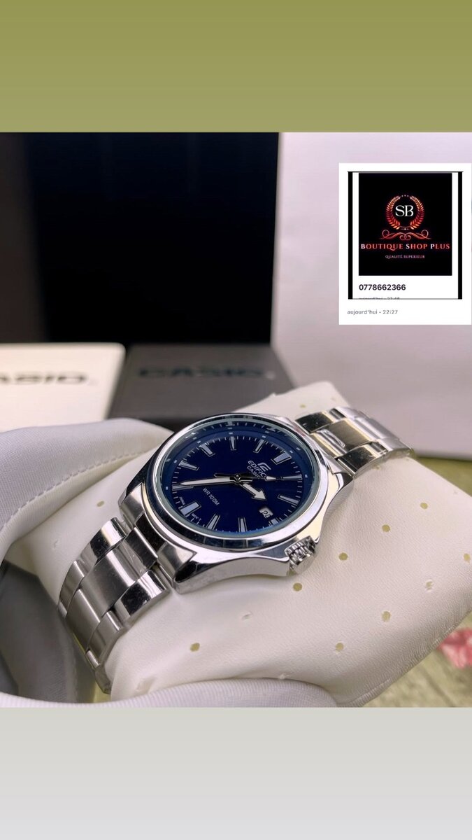 Montre Casio authentique avec sa boîte