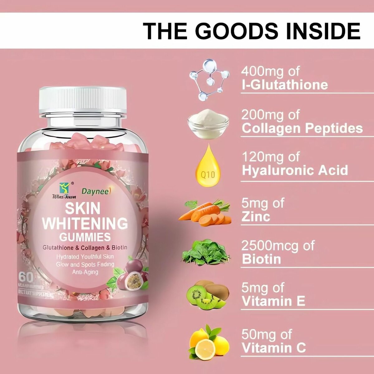 Daynee skin whitening collagen