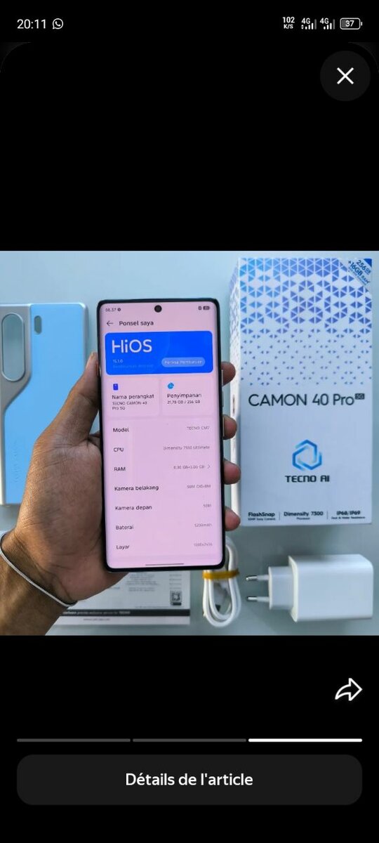 Tecno Camon 40 Pro Smartphone