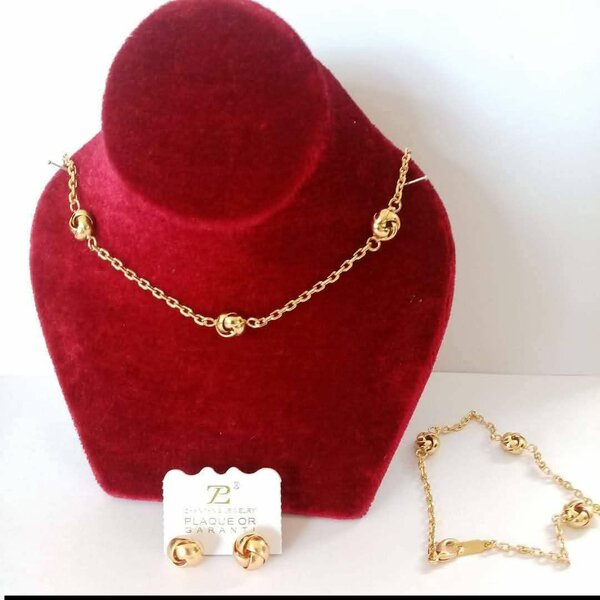 Set de Bijoux Élégant Doré