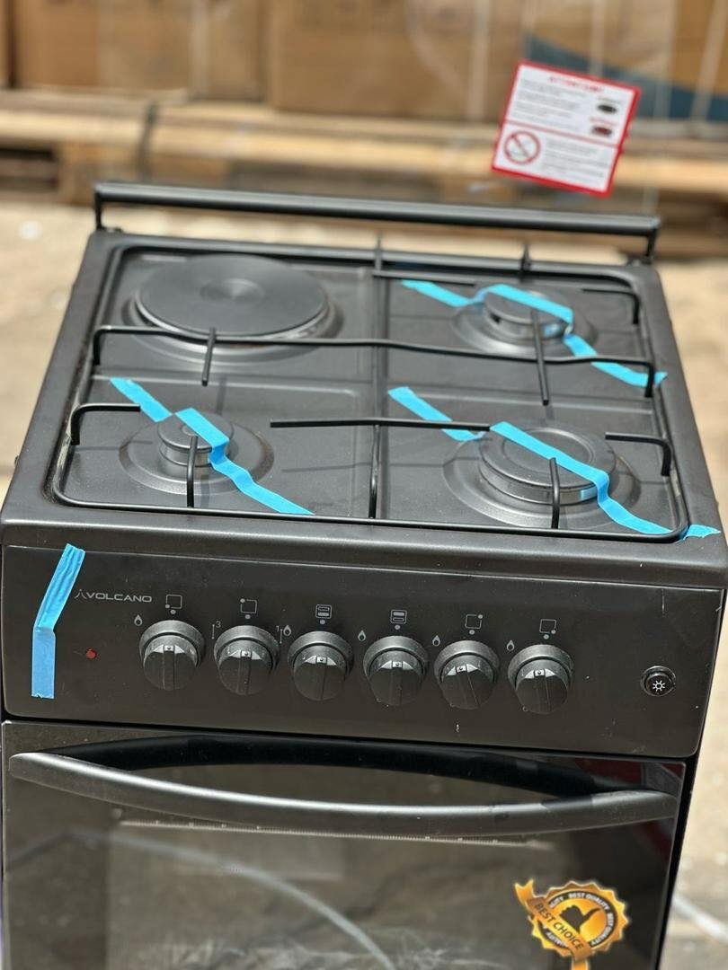 One electric 3 burner gas 4 in 1 stove
