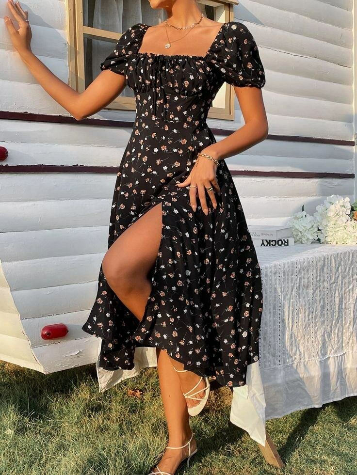 Robe bohème fleurie été