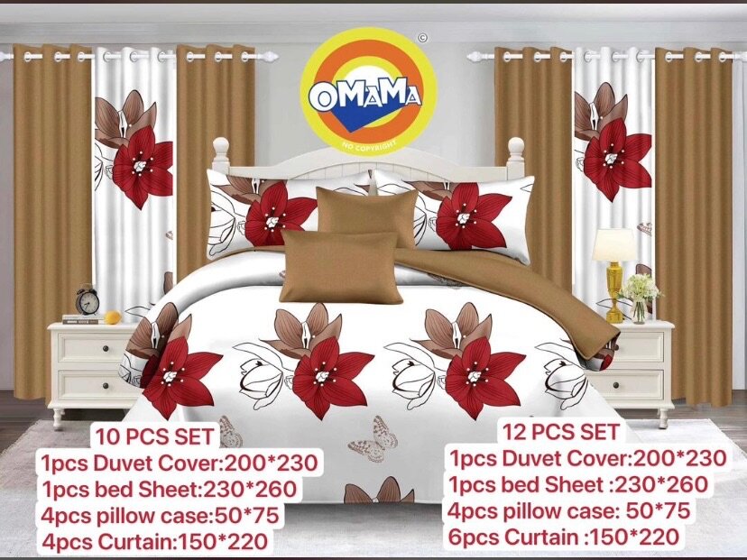 10 and 12 pcs bedspread
