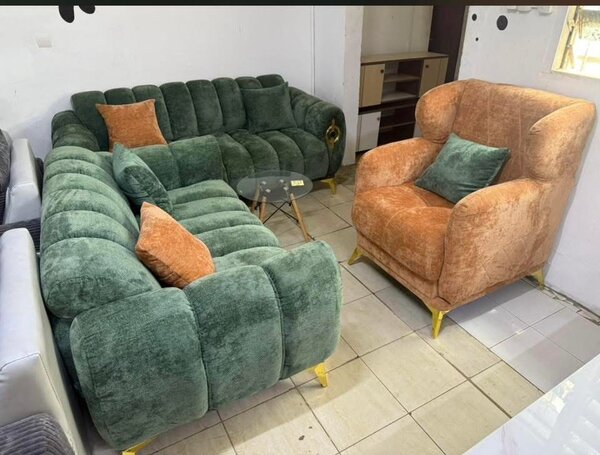 Canapé et fauteuil en velours