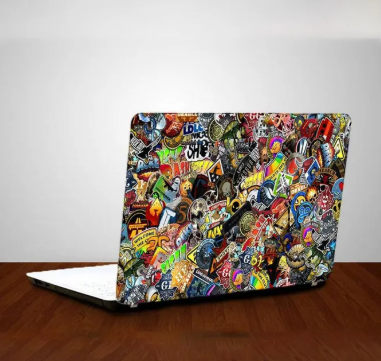 Sticker Mashup Laptop Back Skin-Laptop Skin Vinyl Sticker Decal, 13 13.3 14.6 15 15.4 15.6 inch Laptop Skin Sticker Cover For All Laptops