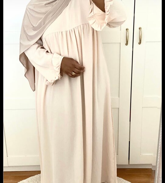 Robe longue fluide hijab