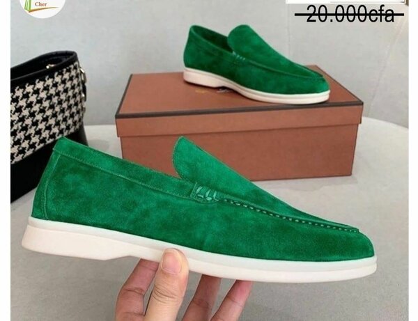 Mocassins en daim colorés