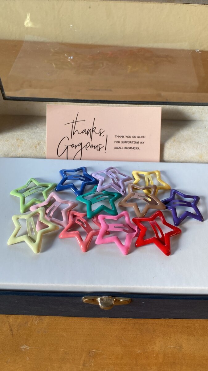 Star hair clips