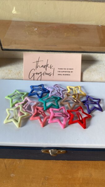 Star hair clips