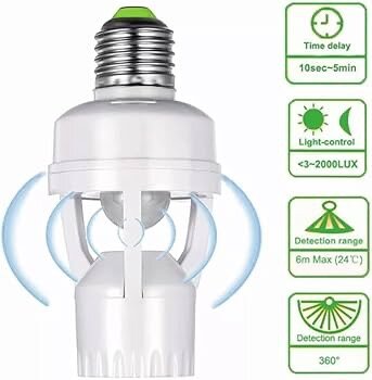 Douille Détecteur de Mouvement E26