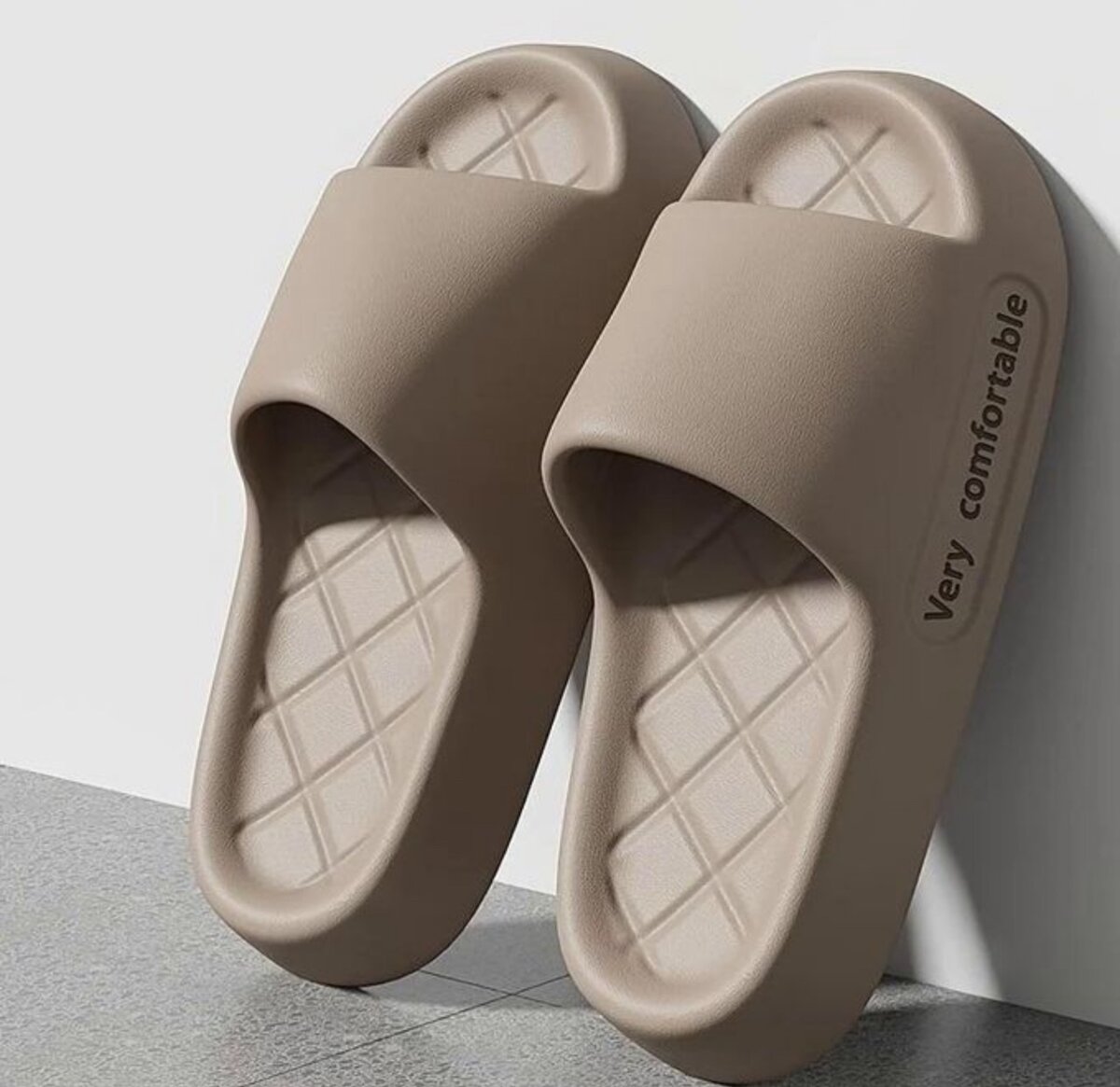 Summer Letter Print Women Slippers Thick Flat Outdoors Beach