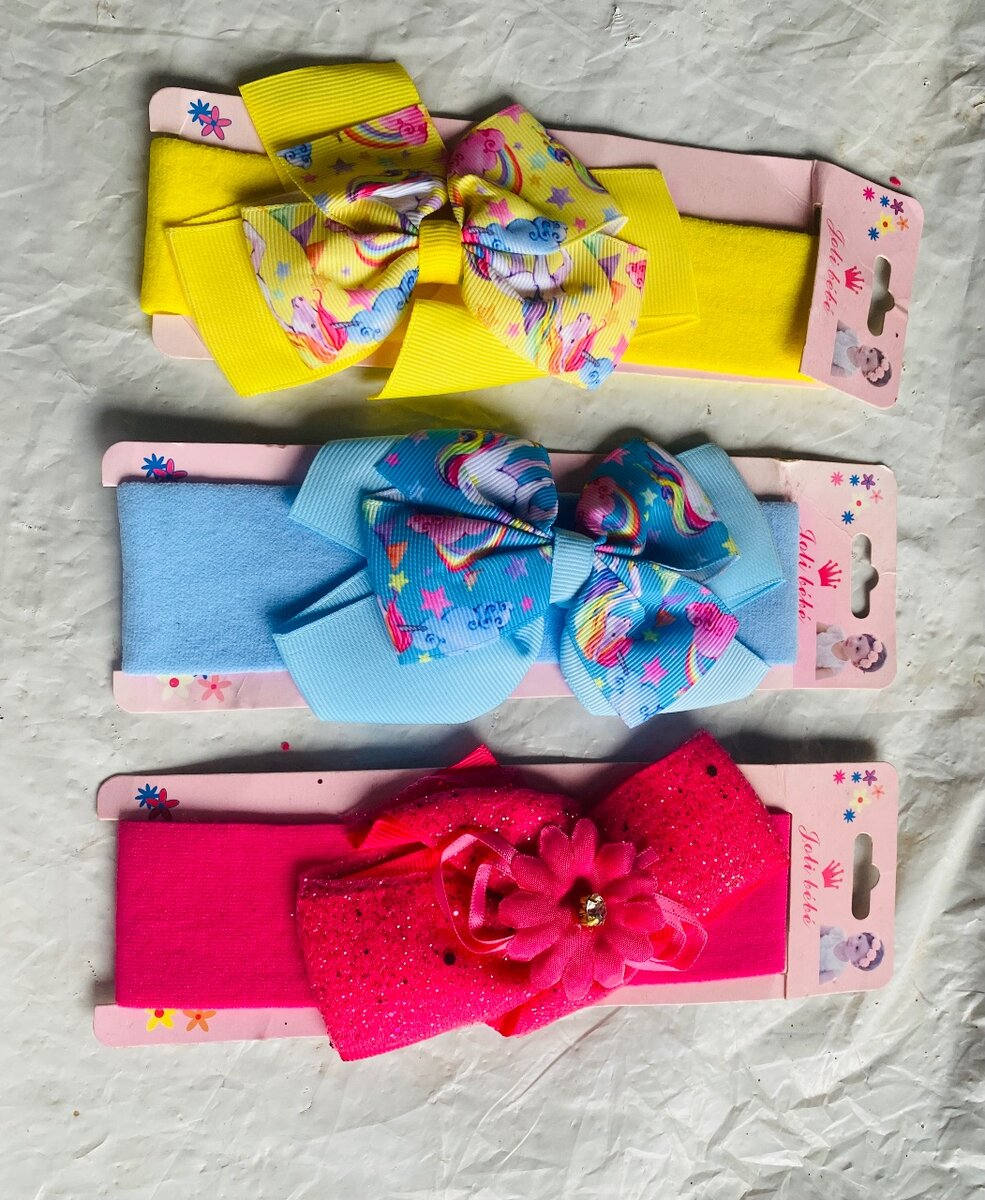 Bandeaux colorés pour filles