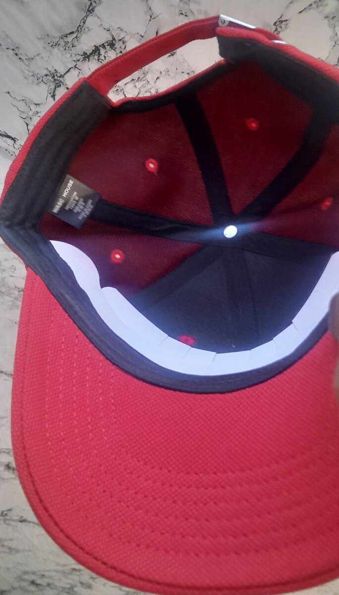 Casquette rouge en coton M