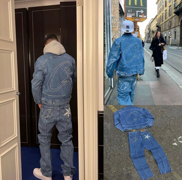 Corteiz  denim jumper and jean