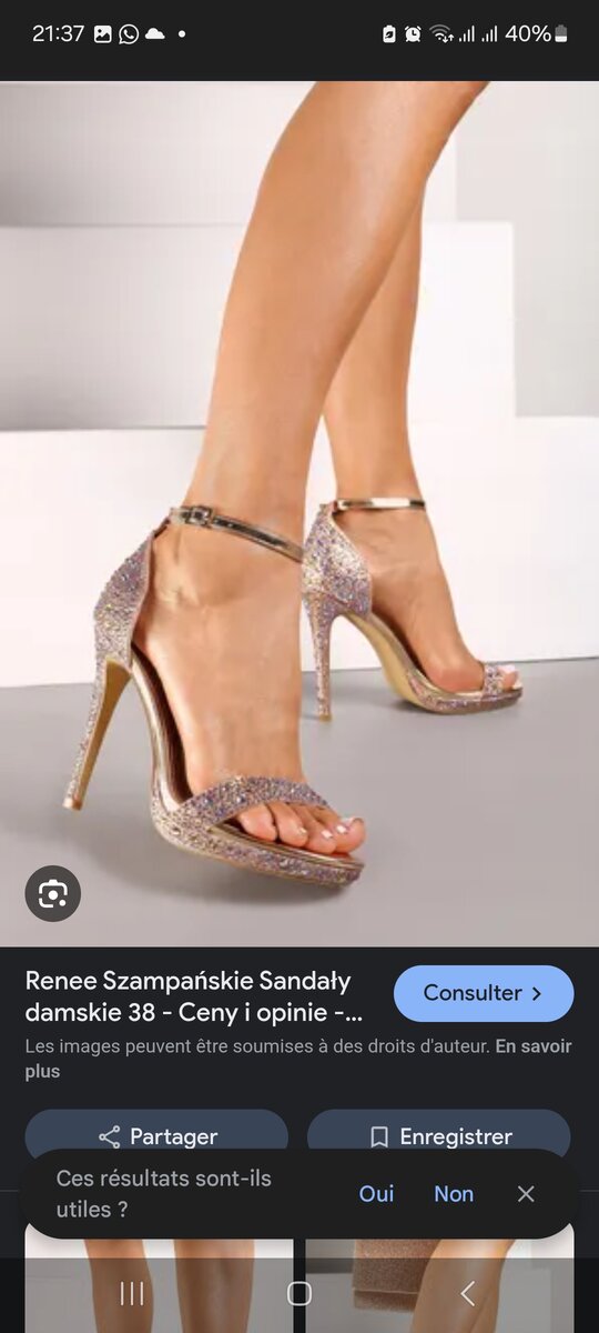 Talons Pailletés Glamour