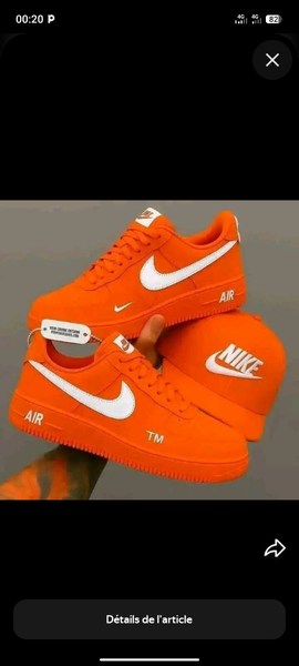 Baskets Nike Orange