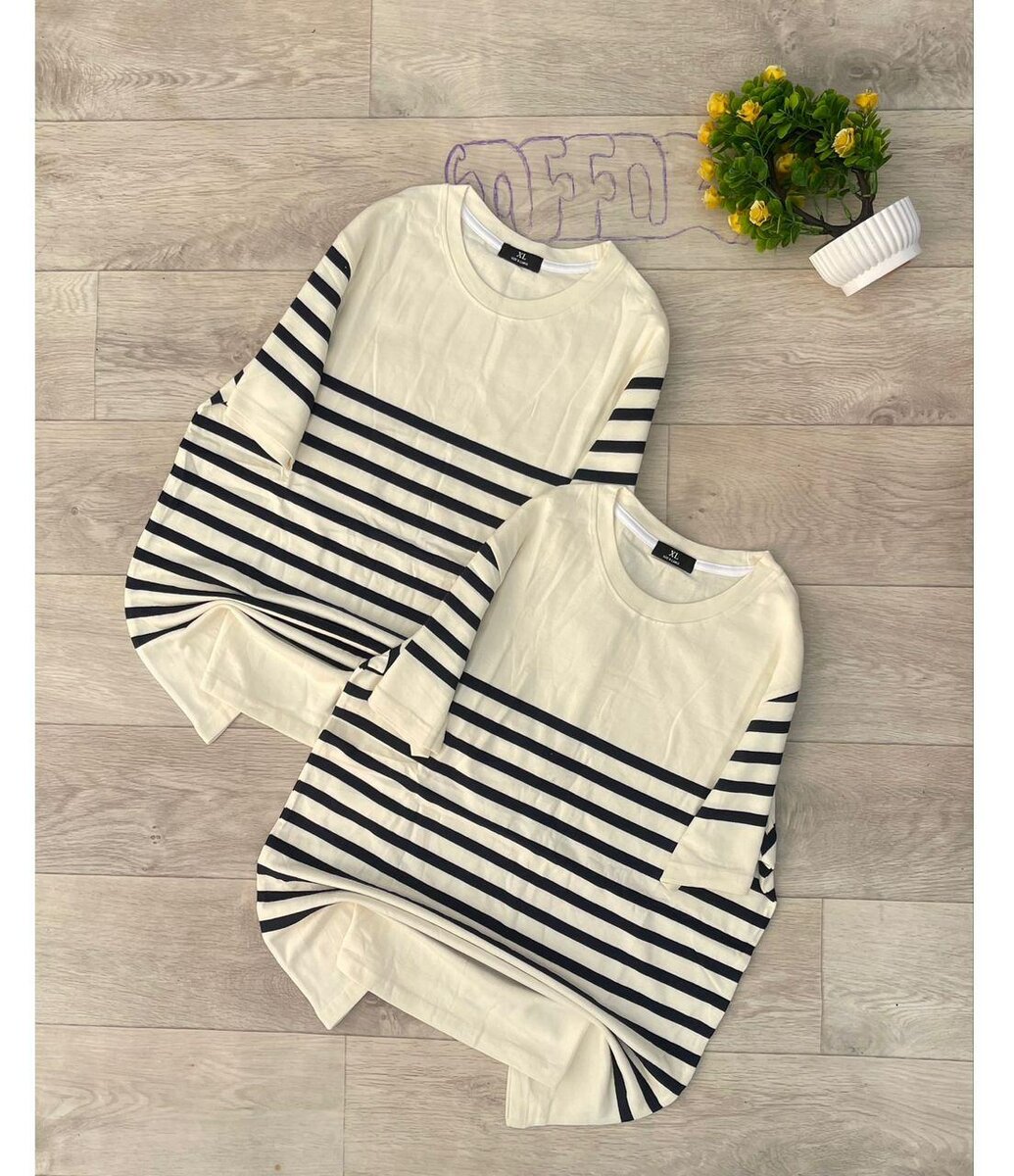 T-shirts rayés décontractés