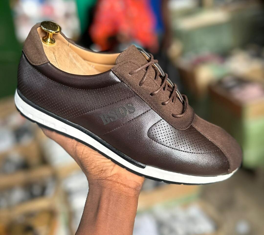 Chaussures Baskets en Cuir pour Hommes