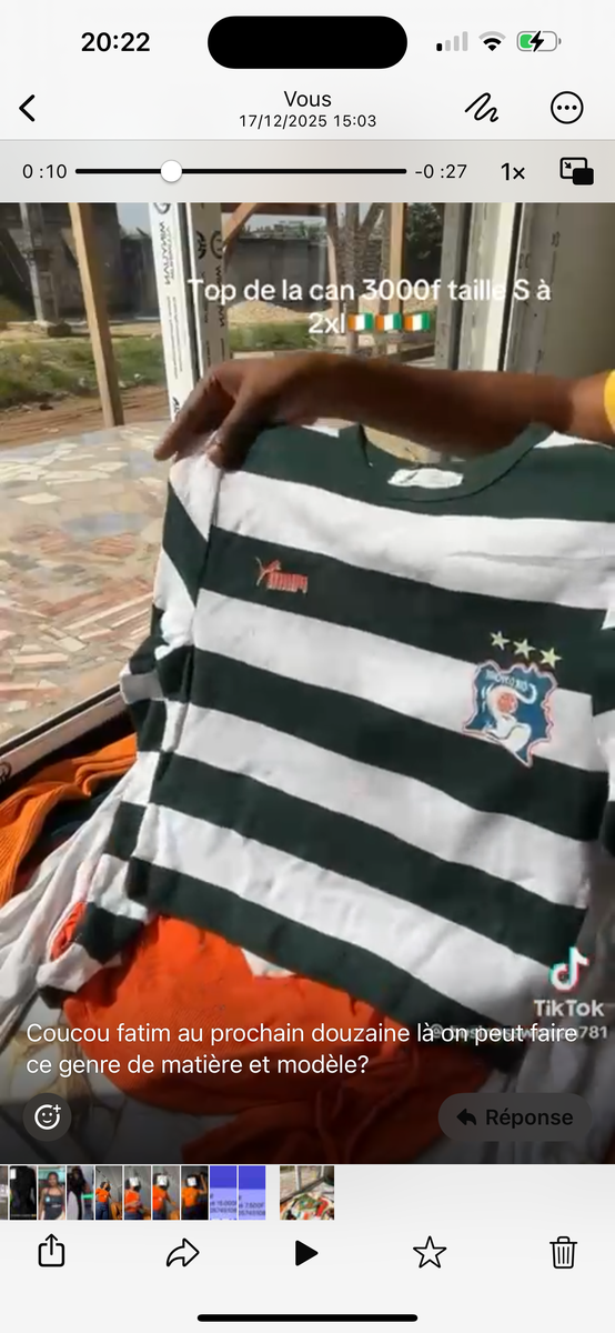 T-shirt Équipe Côte d'Ivoire