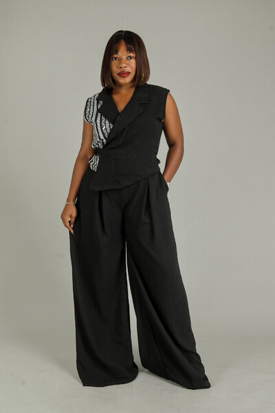 Ensemble élégant sans manches