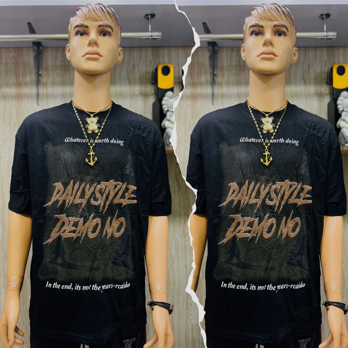 T-shirt noir streetwear