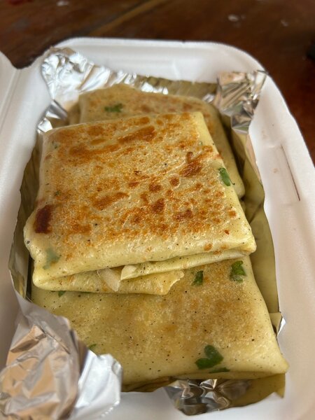 Crêpes salées au jambon