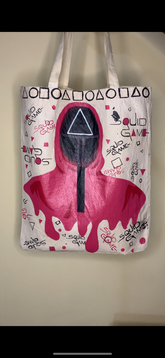 Sac cabas peint à la main