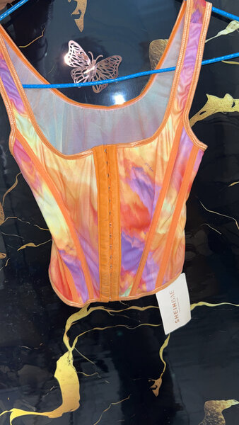 Top corset multicolore chic