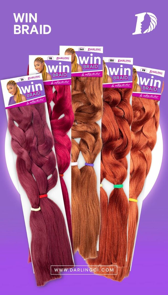 Extensions synthétiques colorées