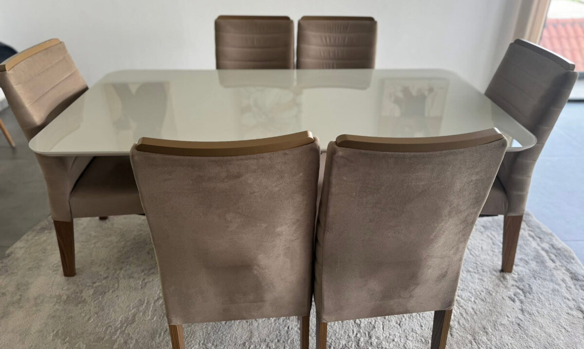 Table à manger moderne 6 places