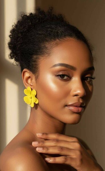 Boucles d'oreilles fleurs élégantes