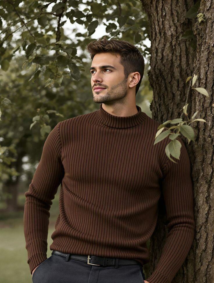 Pulls à col roulé pour hommes
