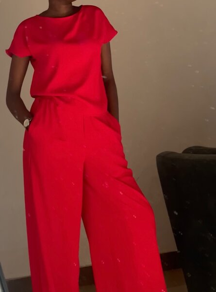 Ensemble élégant rouge