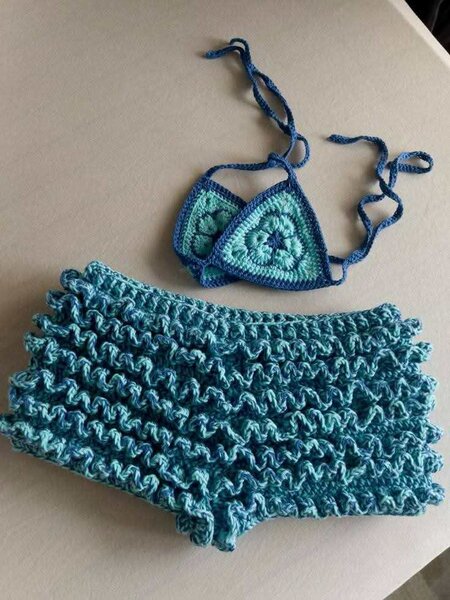 Ensemble bikini crochet été