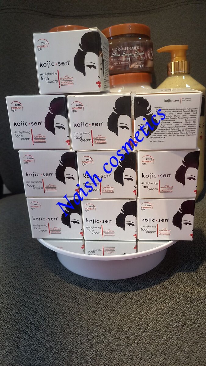 Kojic  acid sugar scrub and body lotionand face cream