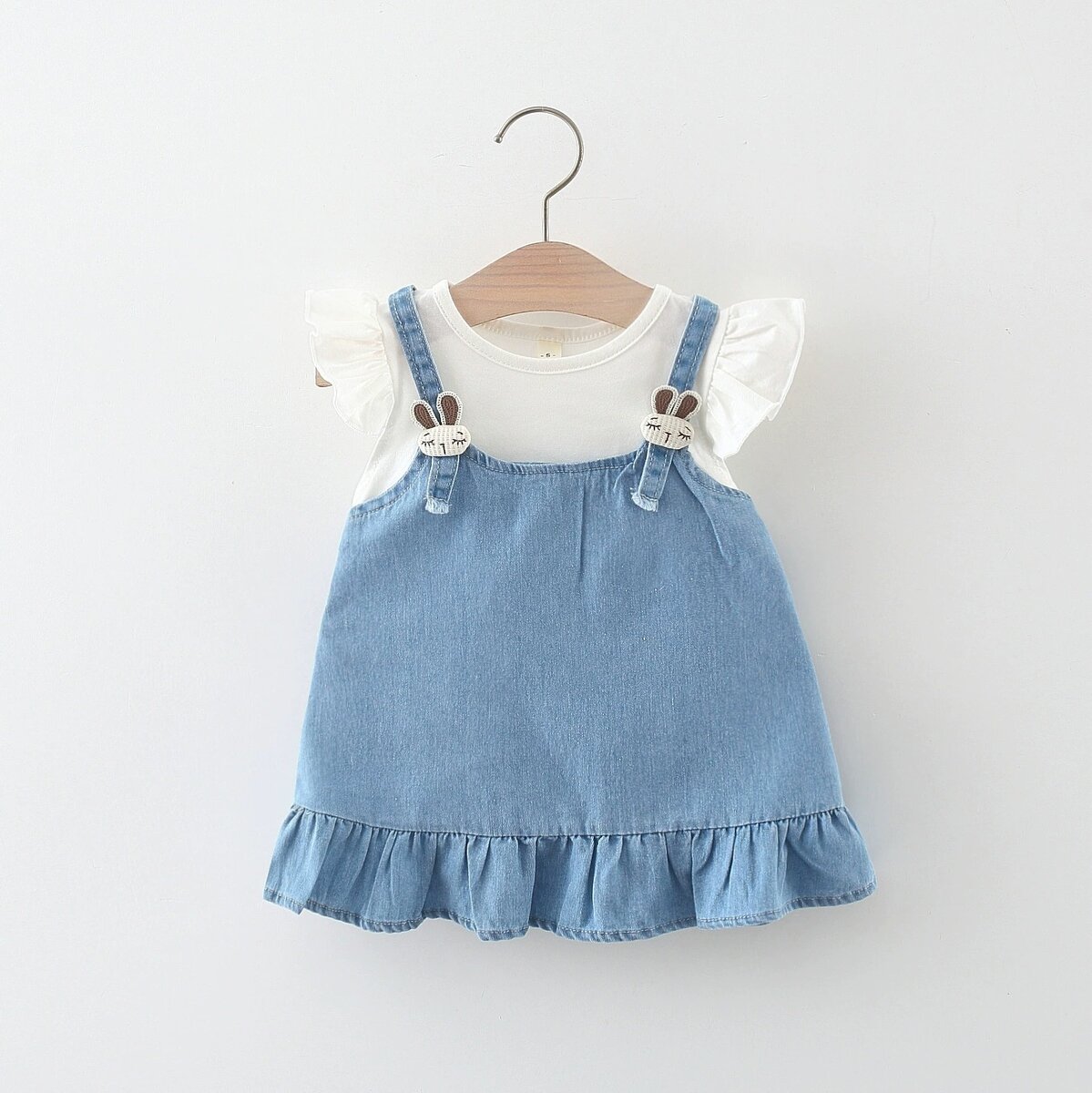 Robe en jean bébés filles
