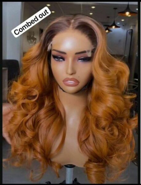 Perruque Bouclée Auburn Luxe