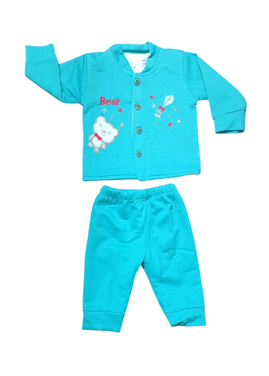 New born baby unisex  Fleece Trouser and shirt set