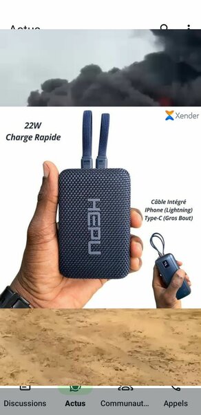 Chargeur Portable 22W