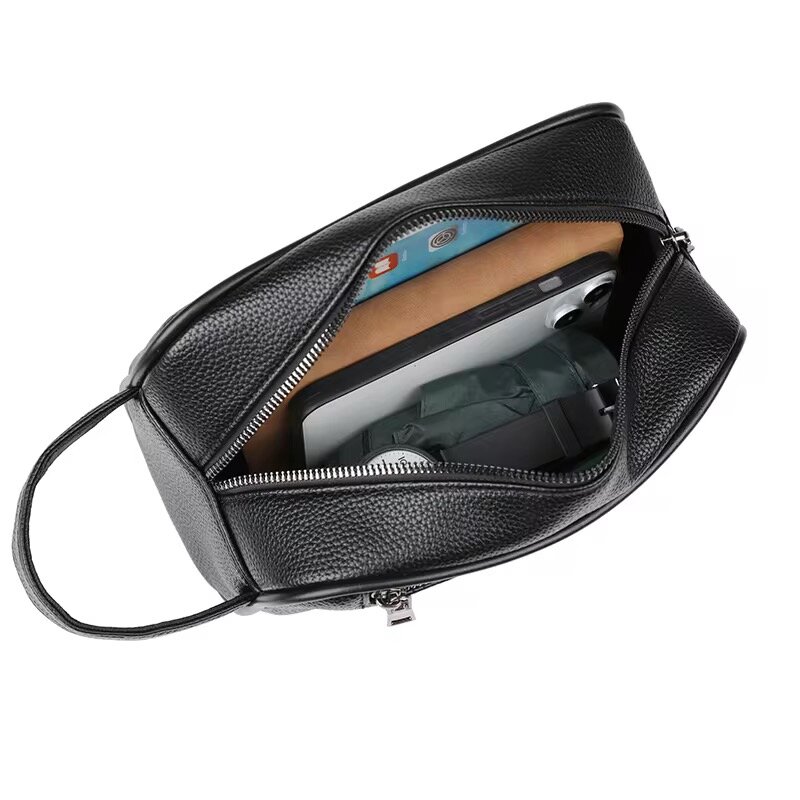 Trousse de toilette en cuir élégante