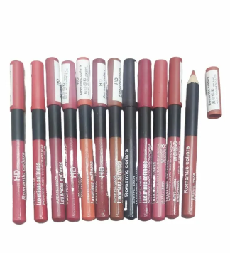 Lip pencils HD Romantic colour pack of 12