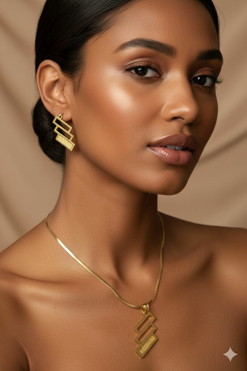 Parure élégante en or