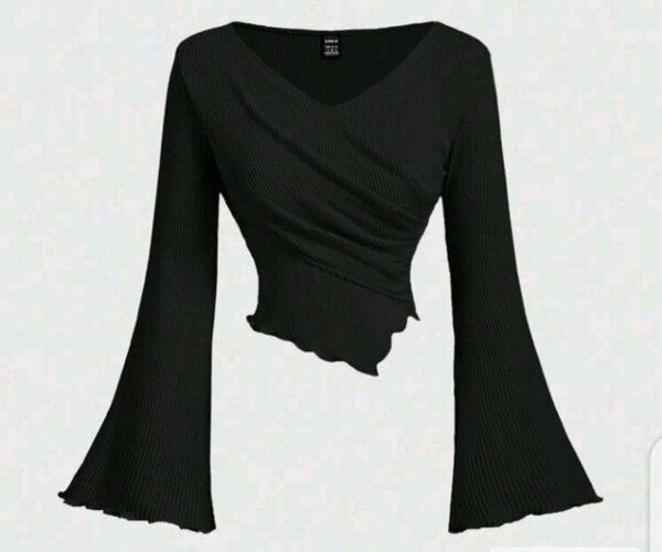 Haut Femme Noir Élégant