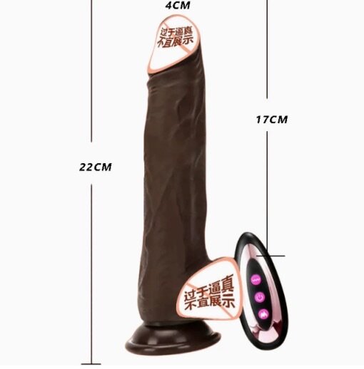 Rechargeable thrusting dildo