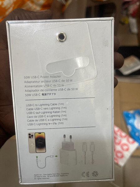 Chargeur rapide USB-C 50W avec câble Lightning