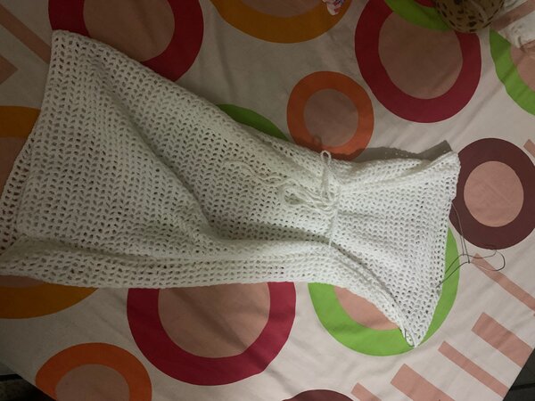 Robe d'été en crochet blanc